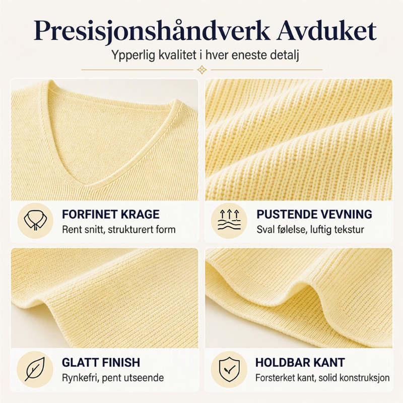 Avslående V-hals genser for herrer