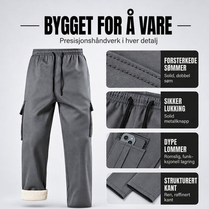 Spesialtilbud: 50 % rabatt🔥Varme cargobukser for menn med plysjfôr