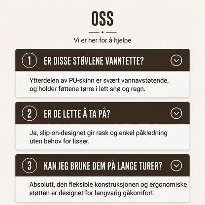 Herre sko med pelsfôr og sklisikker såle
