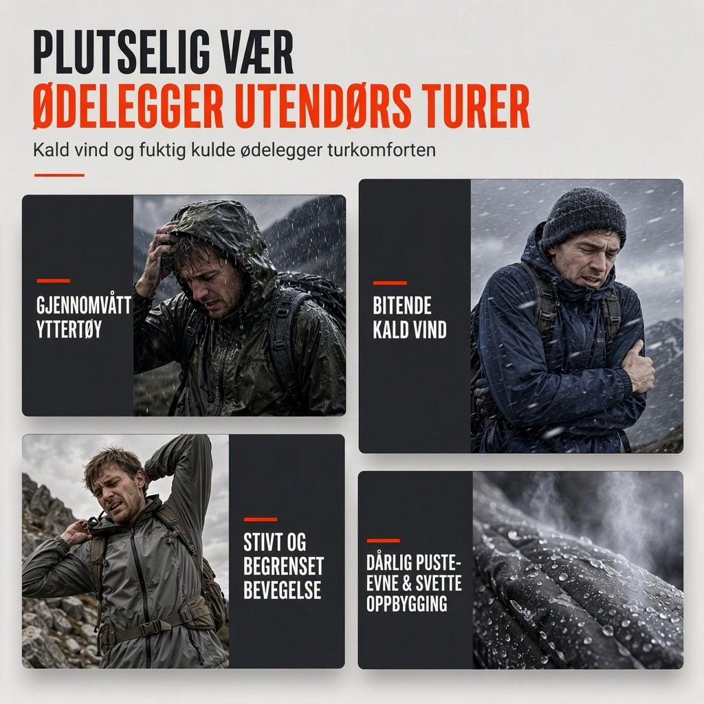 🌧️ Værbeskyttelse, allsidig for hverdagsbruk | Herrejakke med avtagbar hette