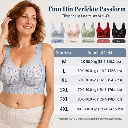 🔥Siste dag: Kjøp 1 og få 1 gratis 🔥 – Plus Size sømløs push-up-BH uten bøyle