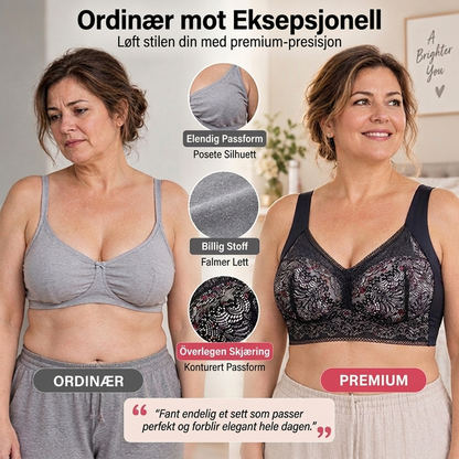 🔥Siste dag: Kjøp 1 og få 1 gratis 🔥 – Plus Size sømløs push-up-BH uten bøyle