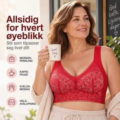 🔥Siste dag: Kjøp 1 og få 1 gratis 🔥 – Plus Size sømløs push-up-BH uten bøyle