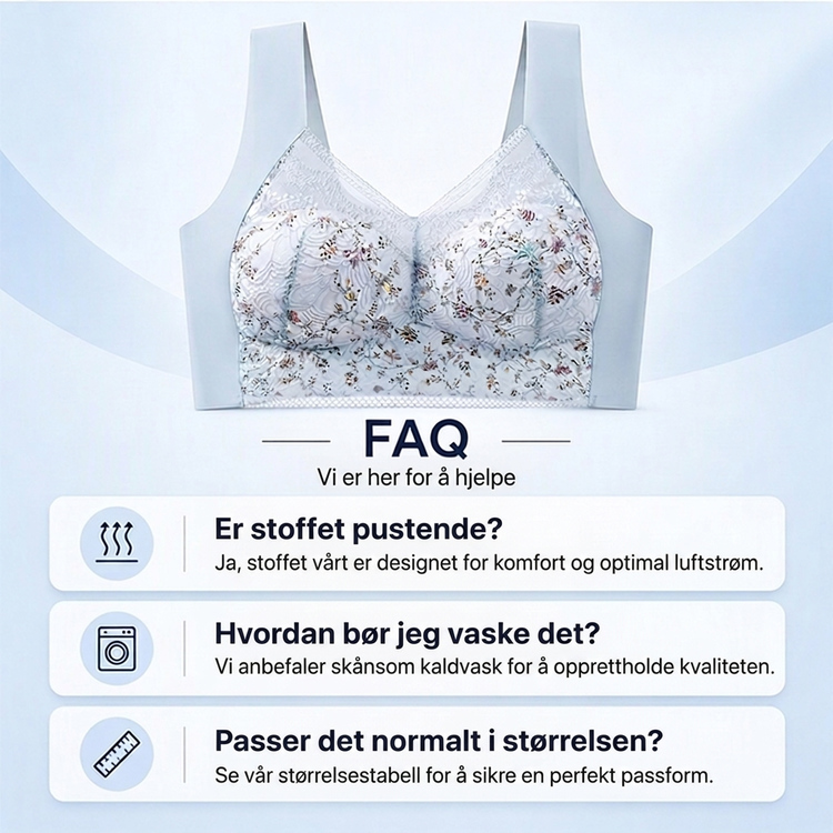🔥Siste dag: Kjøp 1 og få 1 gratis 🔥 – Plus Size sømløs push-up-BH uten bøyle