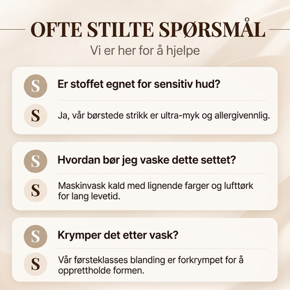 Koselig pyjamasett i termisk fløyel for menn
