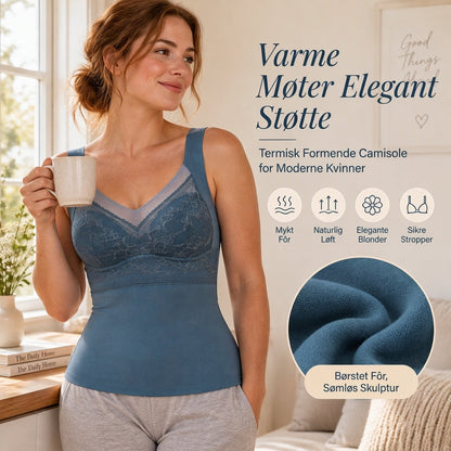 Slim fit-termisk topp for damer med innebygd BH
