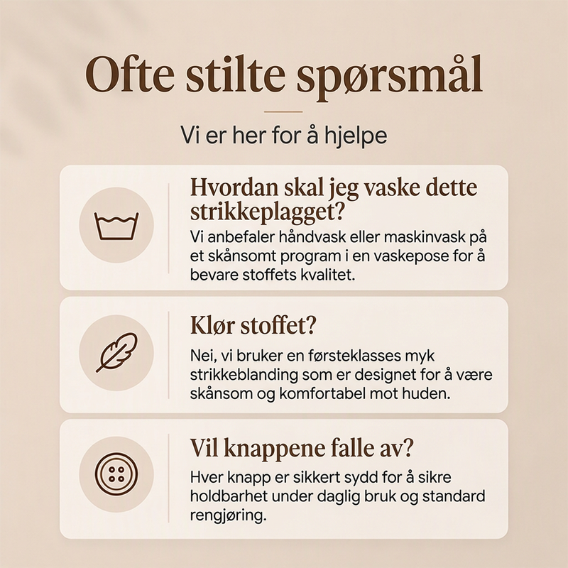 Casual strikket genser med ståkrage for kvinner