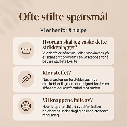 Casual strikket genser med ståkrage for kvinner