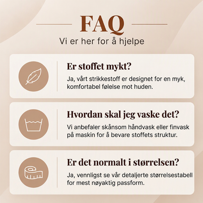 Midi-kjole for kvinner i strukturert strikk med puffermmer