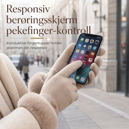 🔥🧤 50% RABATT – Varme Vinterhansker med Touchskjerm for Damer | Vindtette Hansker for Sykling og Kjøring