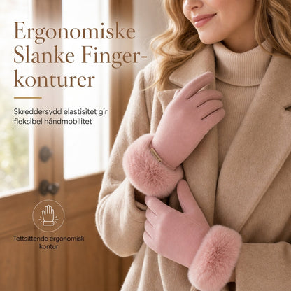 🔥🧤 50% RABATT – Varme Vinterhansker med Touchskjerm for Damer | Vindtette Hansker for Sykling og Kjøring