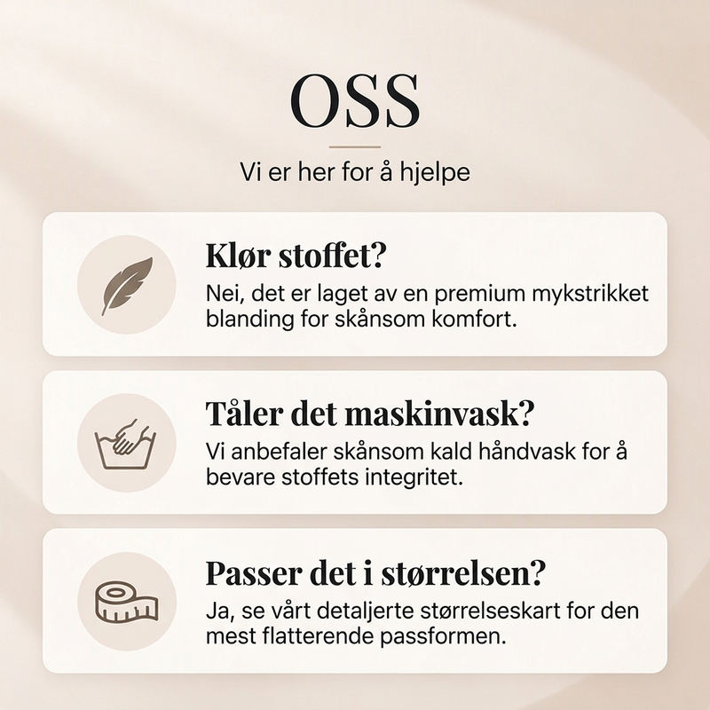 Stripet genserkjole med lange ermer for kvinner