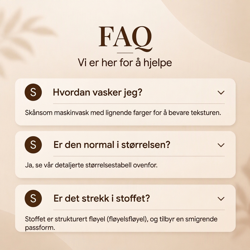 Avslappede bukse i corduroy med vidt bein for kvinner
