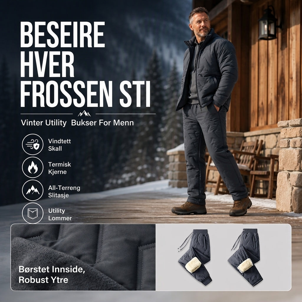 Varme termobukser for unisex – komfortable ute hele vinteren