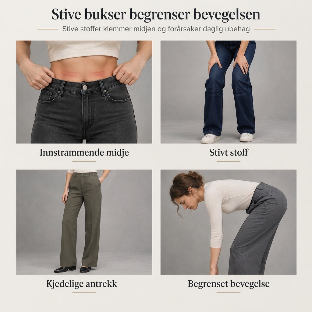 Bukser i denim for kvinner, Leopardprint, Vaskede, Strekk, Avslappet og Fargerike