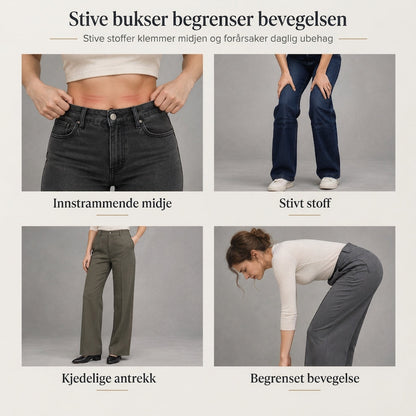 Bukser i denim for kvinner, Leopardprint, Vaskede, Strekk, Avslappet og Fargerike