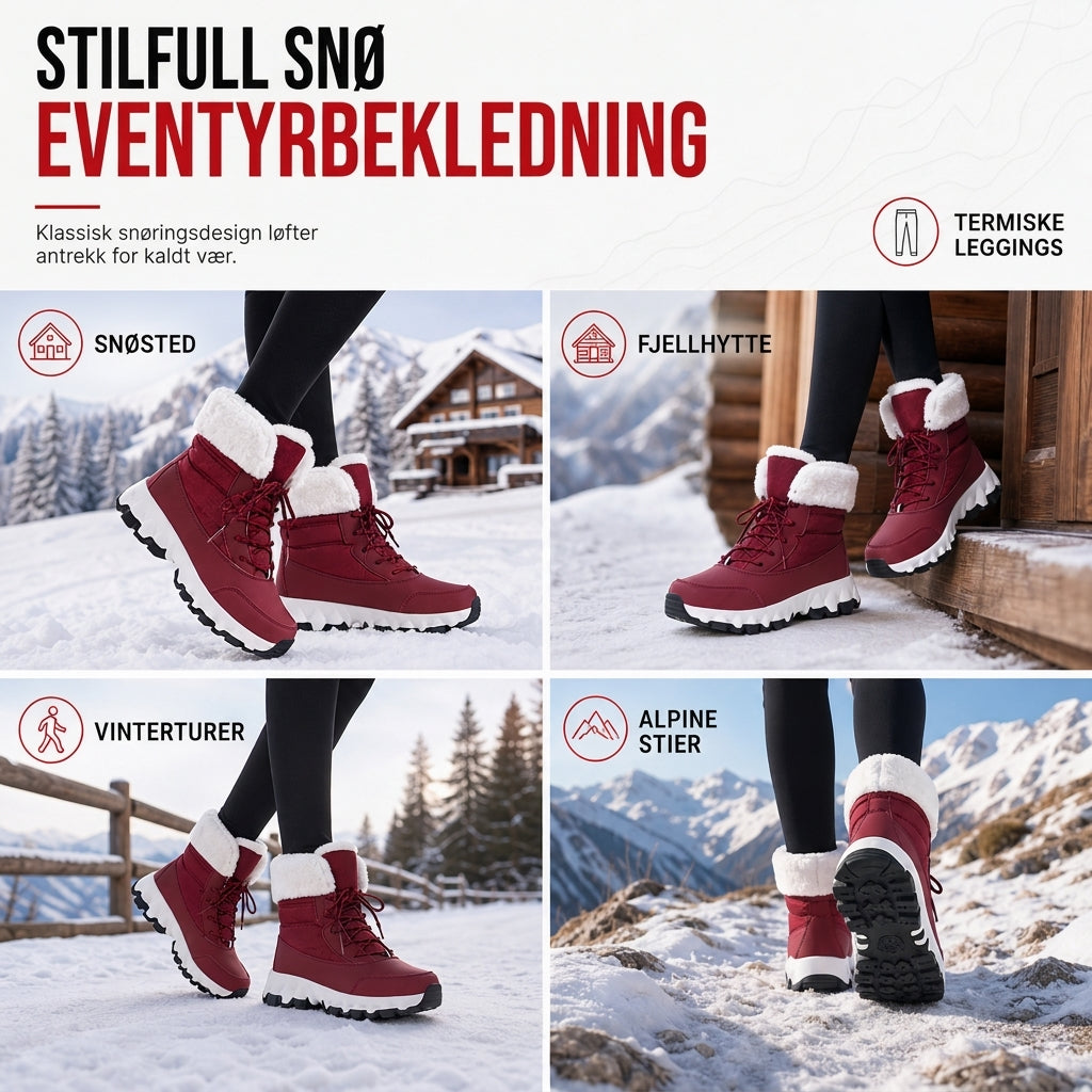 Vinterstøvler til damer – Tykkere midtkalvstøvler for utendørs reiser ✨👢❄️