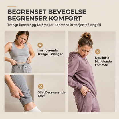 Kvinners ensfarget, uformell hettekjole