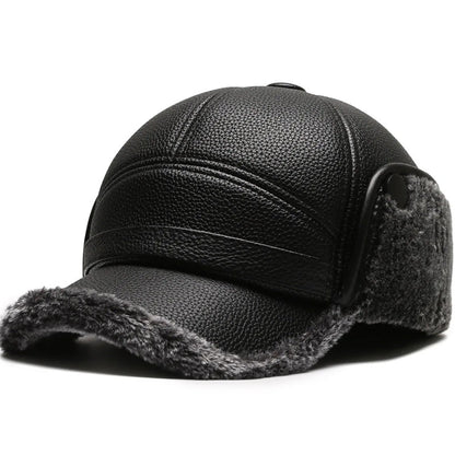🧢 50 % RABATT 🐑 Herre vintercaps med øreklaffer – varm fleecefôret caps med vindtett design