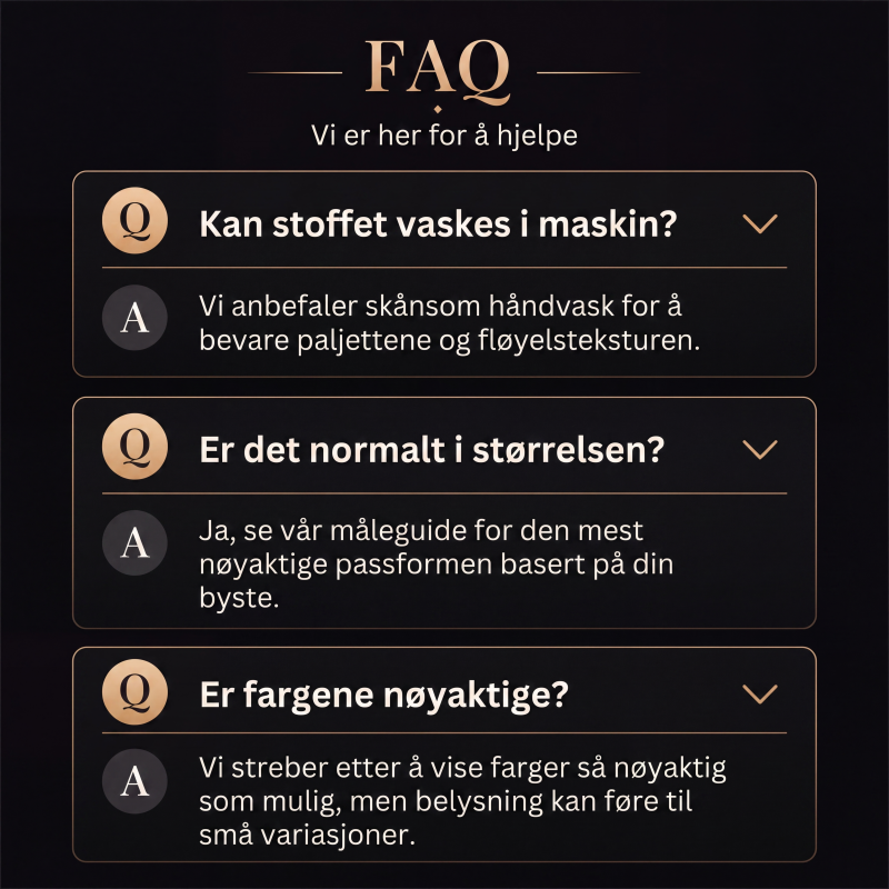 Kvinner festkjole med paljettpatchwork