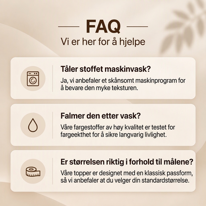 Casual genser i ensfarget stoff med halv glidelås for damer