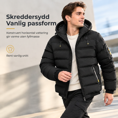 Vennligst vinter kort bomullsdynet varm isolert frakk