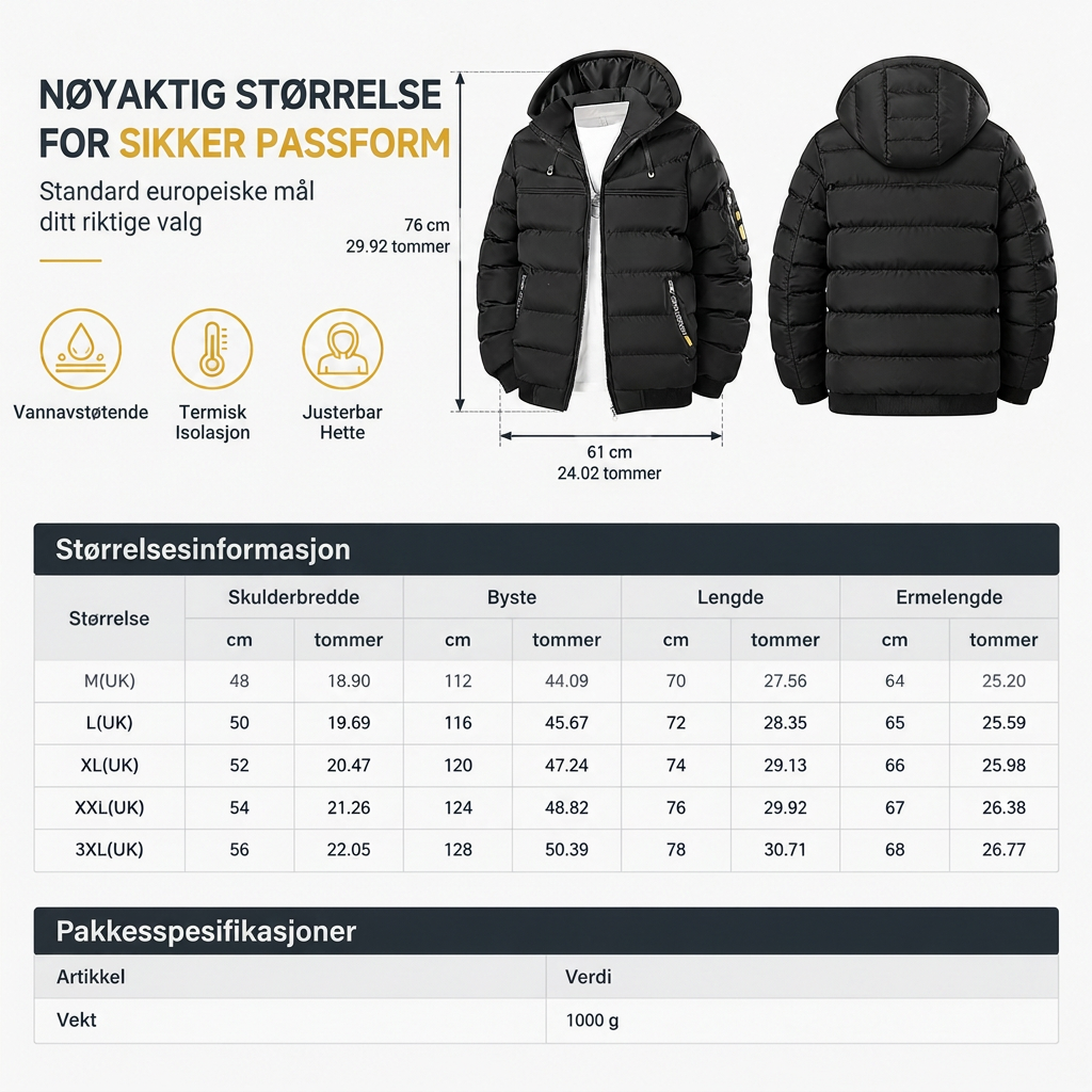 Vennligst vinter kort bomullsdynet varm isolert frakk
