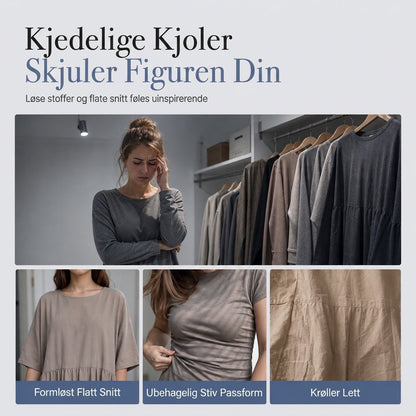 Kvinner ensfarget Puff ermet Bodycon Dress