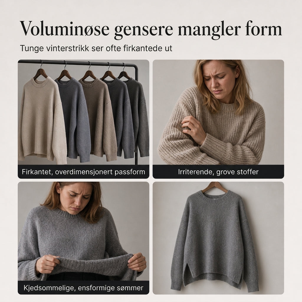 Stor, skulderfri strikkekjole for kvinner med asymmetrisk blomstret blonderkant
