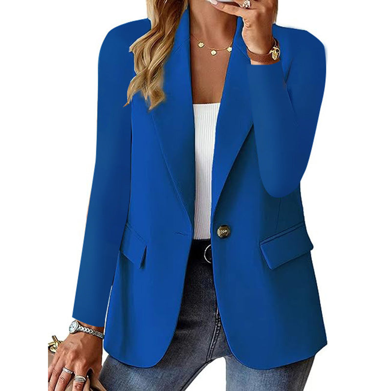 Avslåppingsblazer med åpen front for kvinner