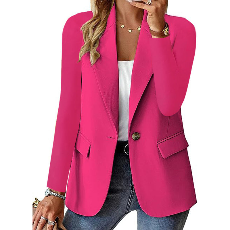 Avslåppingsblazer med åpen front for kvinner