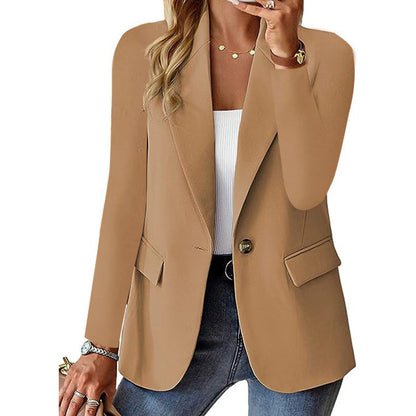 Avslåppingsblazer med åpen front for kvinner