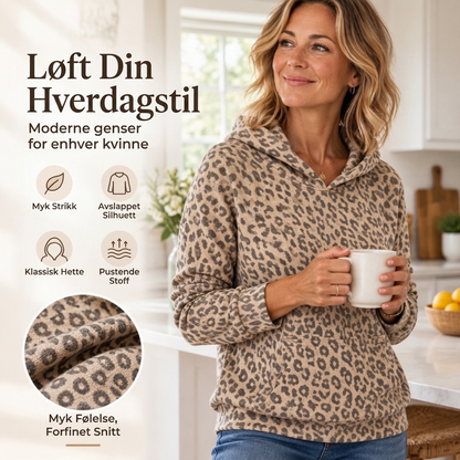 Vennes tilfeldig leopardprintgenser