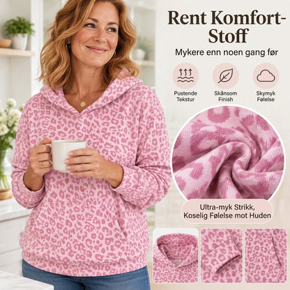Vennes tilfeldig leopardprintgenser