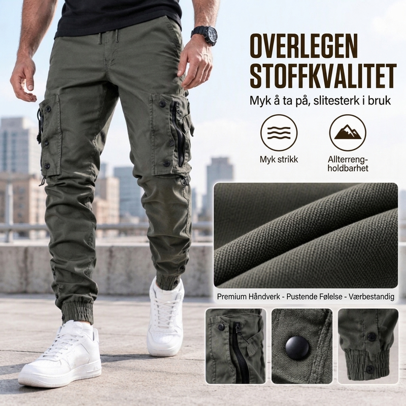 Herre, tilfeldig, varmt, smalt passform, arbeidsbukse
