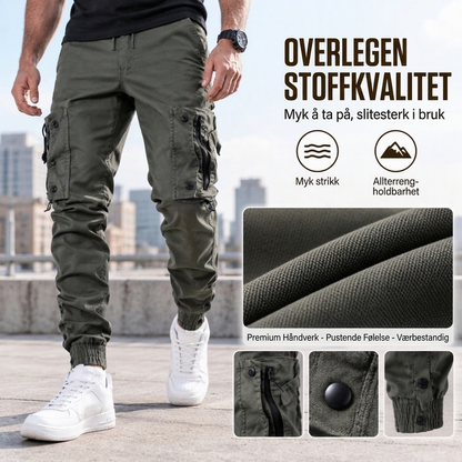 Herre, tilfeldig, varmt, smalt passform, arbeidsbukse