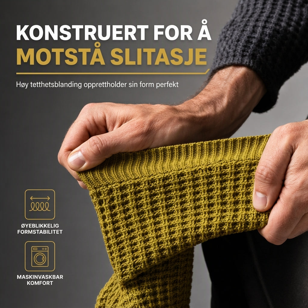 Herre genser med Rund Hals Tykt Strikk Høst Vinter Pullover Strikket Topp