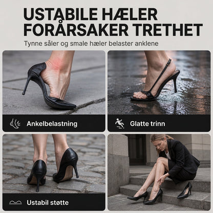 Tykk såle, grov hæl ankelstøvler