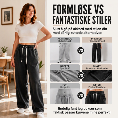 Rette denim-jeans med varmt fôr for kvinner