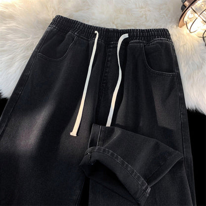 Rette denim-jeans med varmt fôr for kvinner
