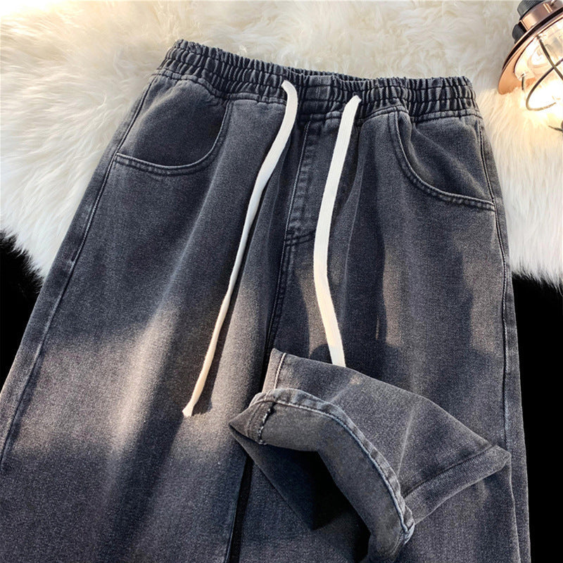 Rette denim-jeans med varmt fôr for kvinner