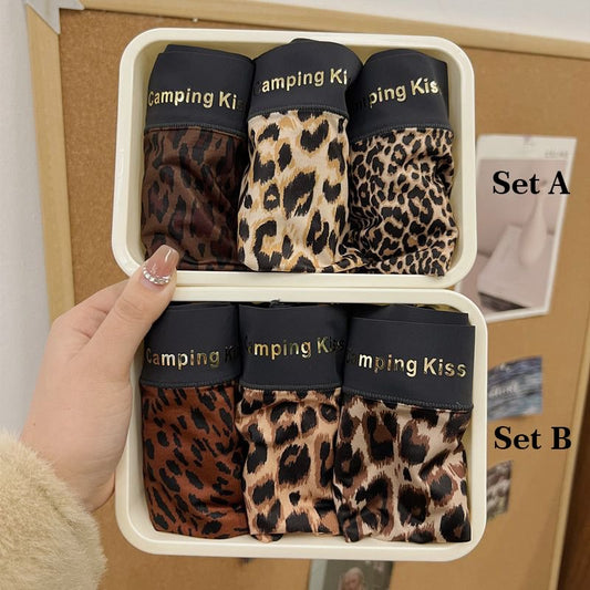 LEOPARD PRINT SEAMLESS ICE SILK TROSOR