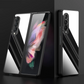 Samsung Galaxy Z Fold 3 Couverture protectrice magnétique en métal brossé anti-chute