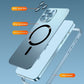 Magnetisk laddning Aluminium Metall Bumper Matt Fodral Omslag för iPhone